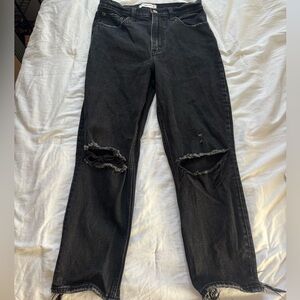 Abercrombie Black Mom Jeans